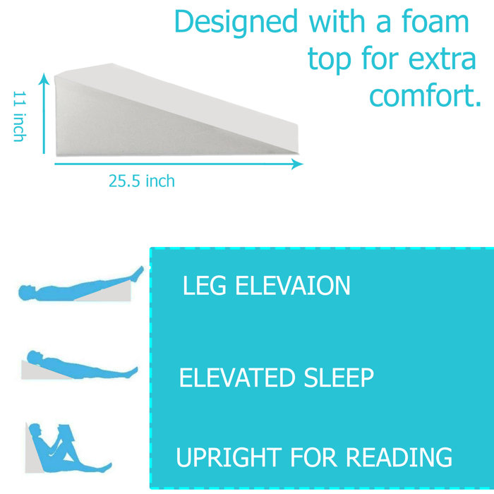 Alwyn Home Alexander Mattress System Bed Wedge Pillows Foam Support